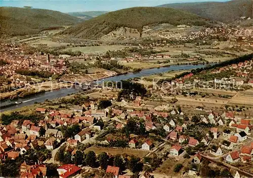 AK / Ansichtskarte Lohr_Main Fliegeraufnahme Lohr_Main