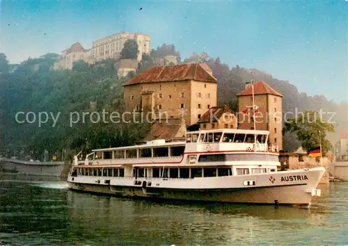 AK / Ansichtskarte 73836016 Dampfer_Binnenschifffahrt MFS Austria der I.DDSG Passau 