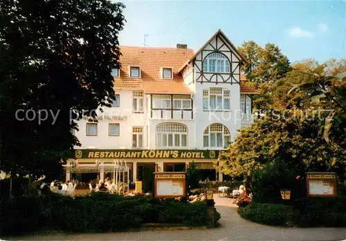 AK / Ansichtskarte 73836034 Timmendorfer_Strand Koehns Hotel Restaurant Terrasse Timmendorfer_Strand