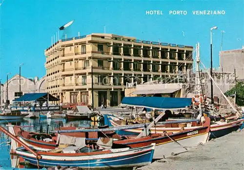 AK / Ansichtskarte 73836041 Canea_Chania_Crete_GR Hotel Porto Veneziano Fischerboote Hafen 