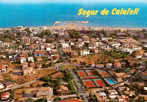 AK / Ansichtskarte  Segur_de_Calafell_Tarragona_ES Vista parcial aérea 