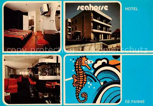 AK / Ansichtskarte 73836060 De_Panne_La_Panne_Belgie Hotel Seahorse Restaurant Bar Fremdenzimmer 