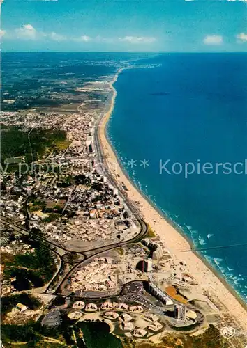 AK / Ansichtskarte  Saint-Jean_de_Monts Vue d ensemble de la plage vue aérienne 