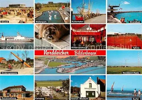 AK / Ansichtskarte  Norddeich__Norden_Nordseebad Norddeicher Bilderbogen Teilansichten 