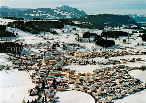 AK / Ansichtskarte  Sulzberg_Allgaeu Fliegeraufnahme mit Gruentenblick Sulzberg Allgaeu