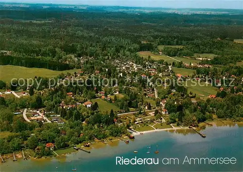 AK / Ansichtskarte 73836224 Riederau_Ammersee Fliegeraufnahme Riederau Ammersee