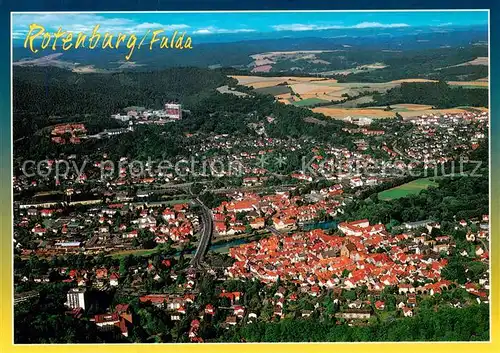 AK / Ansichtskarte 73836228 Rotenburg_Fulda Fliegeraufnahme Rotenburg Fulda
