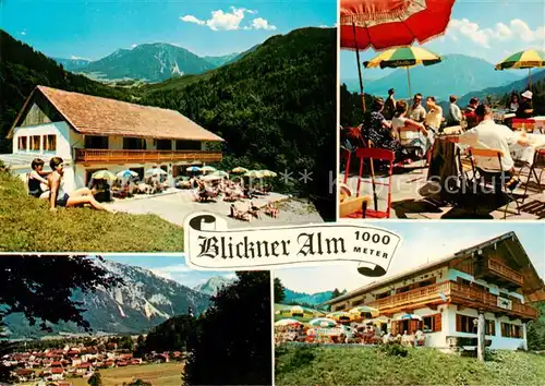 AK / Ansichtskarte  Ruhpolding Blickner Alm Terrasse Panorama Ruhpolding