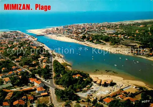 AK / Ansichtskarte  Mimizan_Plage_40_Landes Vue generale aerienne 
