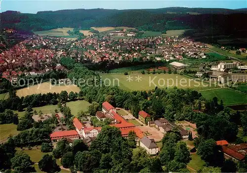 AK / Ansichtskarte  Bad_Driburg Fliegeraufnahme mit Caspar Heinrich Klinik Bad_Driburg