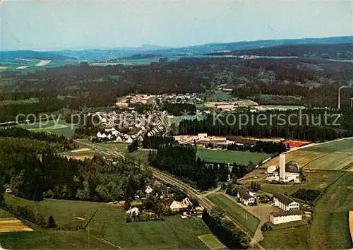 AK / Ansichtskarte  Buchbach_Steinbach_Wald Fliegeraufnahme Naturpark Frankenwald Buchbach_Steinbach_Wald