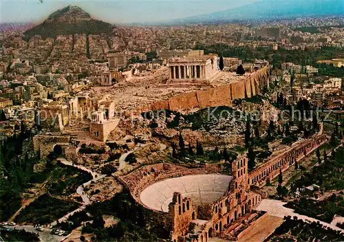 AK / Ansichtskarte 73836299 Athen_Greece Akropolis Fliegeraufnahme 