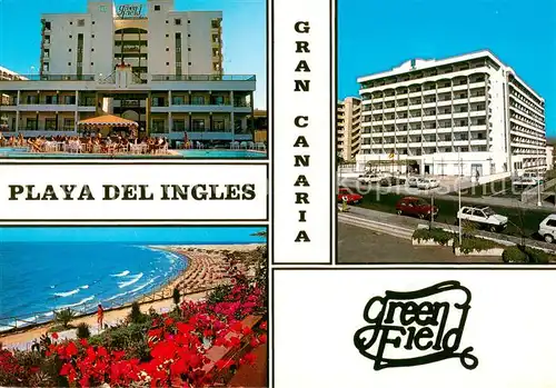 AK / Ansichtskarte  Playa_del_Ingles_Gran_Canaria_ES Aparthotel Green Field Strandpartie 