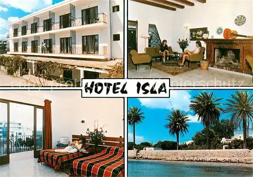 AK / Ansichtskarte  Playa_de_Talamanca_Ibiza_ES Hotel Isla Kaminzimmer Appartement Strand 