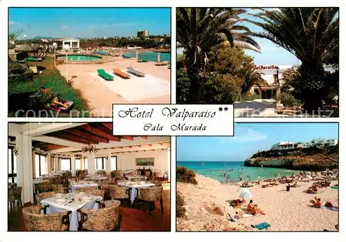 AK / Ansichtskarte 73836317 Cala_Murada Hotel Valparaiso Pool Speisesaal Strand Cala_Murada