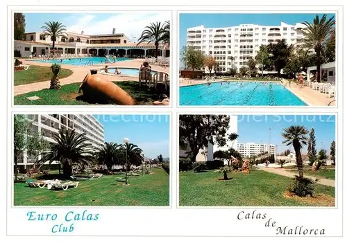 AK / Ansichtskarte  Calas_de_Mallorca_ES Euro Calas Club Schwimmbad Liegewiese Park 