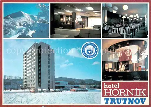 AK / Ansichtskarte 73836322 Trutnov_Trautenau_CZ Panorama Hotel Hornik Gastraeume Bar 