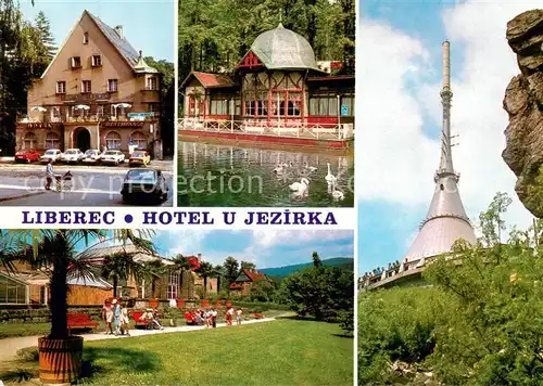 AK / Ansichtskarte 73836323 Liberec_Reichenberg Hotel U Jerzirka Rybarska basta Horsky hotel Jested Botanicka zahrada 
