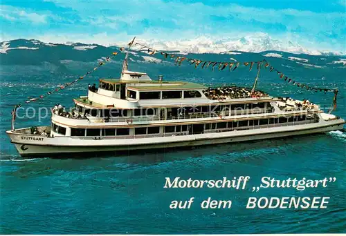 AK / Ansichtskarte Dampfer_Binnenschifffahrt MS Stuttgart Bodensee  