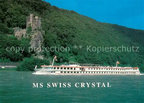 AK / Ansichtskarte Dampfer_Binnenschifffahrt MS Swiss Crystal  