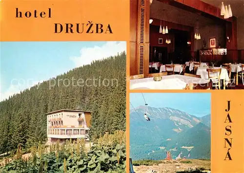 AK / Ansichtskarte Jasna_Gora Hotel Druzba Gaststube Sessellift Jasna_Gora