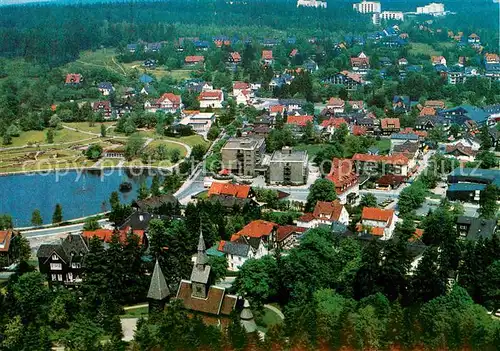 AK / Ansichtskarte Hahnenklee Bockswiese_Harz Fliegeraufnahme Hahnenklee Bockswiese