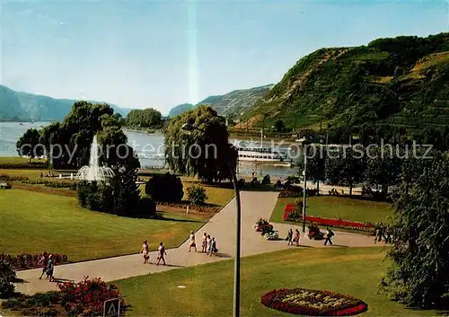 AK / Ansichtskarte Andernach_Rhein Hotel Restaurant Cafe Rheinkrone Park Andernach Rhein