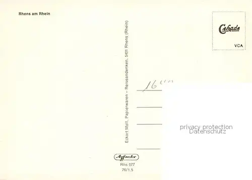 AK / Ansichtskarte Rhens Panorama Rhens