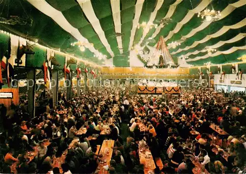 AK / Ansichtskarte Muenchen Armbrust Schuetzenzelt auf der Wiesn Oktoberfest Muenchen