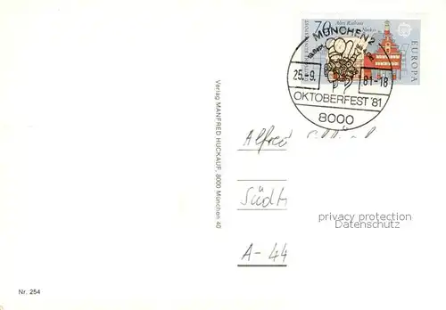 AK / Ansichtskarte Muenchen Oktoberfest Bierkutschen Musik und Trachtengruppen  Fahrgeschaefte Riesenrad Muenchen