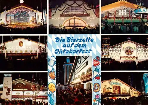 AK / Ansichtskarte Muenchen Oktoberfest Bierzelte Muenchen