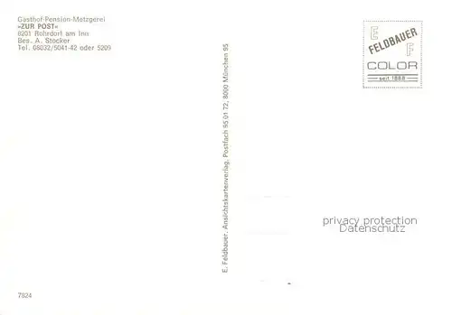 AK / Ansichtskarte Rohrdorf_Inn Gasthof zur Post Kirche Rohrdorf Inn