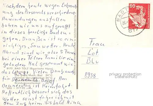 AK / Ansichtskarte Bad_Toelz Alpamare Thermal Sprudelbad Hallenbad Brandungswellenbad Bad_Toelz