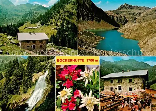 AK / Ansichtskarte Bockerhuette_1700m_Dorf_Tirol_Suedtirol_IT Spronsertal Schutzhaus Bockerhuette Longfall Langsee 