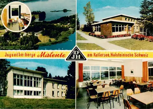 AK / Ansichtskarte Malente Gremsmuehlen Jugendherberge am Kellersee Teilansichten Speiseraum Malente Gremsmuehlen
