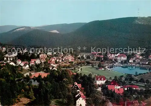AK / Ansichtskarte Hahnenklee Bockswiese_Harz Fliegeraufnahme Hahnenklee Bockswiese