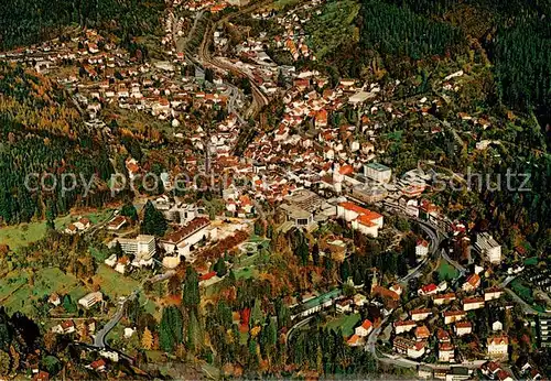 AK / Ansichtskarte Wildbad_Schwarzwald Fliegeraufnahme Wildbad_Schwarzwald