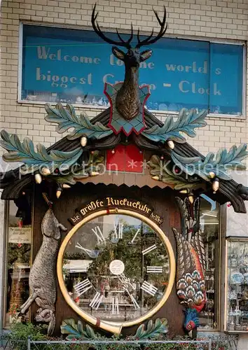 AK / Ansichtskarte Wiesbaden Groesste Kuckucksuhr der Welt Wiesbaden