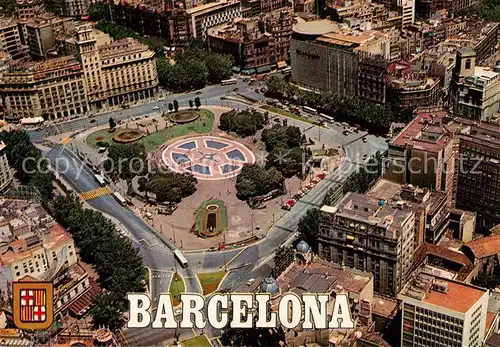 AK / Ansichtskarte Barcelona_Cataluna Fliegeraufnahme Barcelona Cataluna