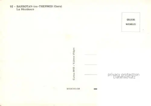 AK / Ansichtskarte Barbotan_les_Thermes La Residence Barbotan_les_Thermes