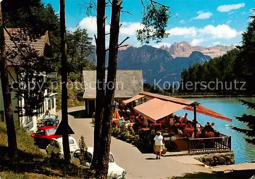 AK / Ansichtskarte Wolfsgruben_1200m_Ritten_IT Gasthof am See Seeterrasse 