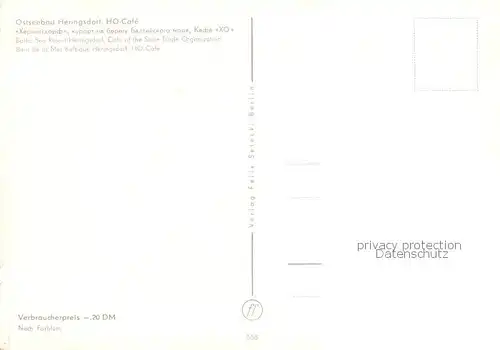 AK / Ansichtskarte Heringsdorf__Ostseebad_Usedom HO Cafe 