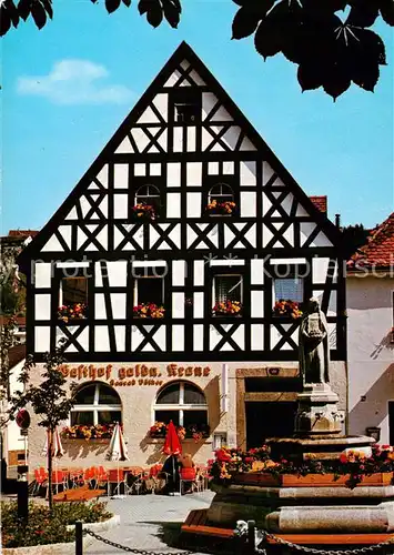 AK / Ansichtskarte Pottenstein_Oberfranken Gasthof goldne Krone Pottenstein_Oberfranken
