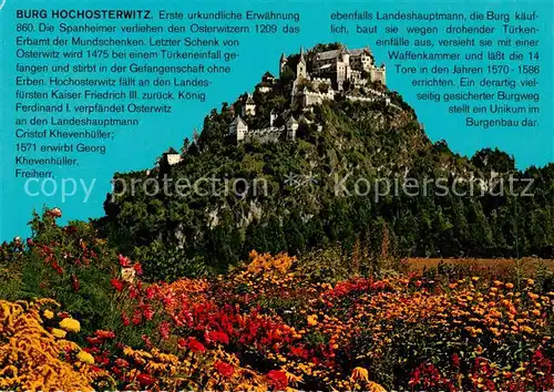 AK / Ansichtskarte Burg_Hochosterwitz_Kaernten_AT Panorama 