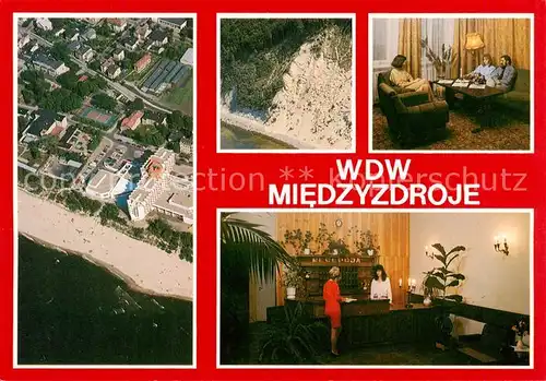 AK / Ansichtskarte Miedzyzdroje_Misdroy_Ostseebad_PL DW Fregata DW Grundwald recepcja DW Galeon wnetrze Klif 