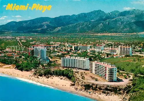 AK / Ansichtskarte Miami_Playa_Tarragona_ES Playa y vista aereo parcial 