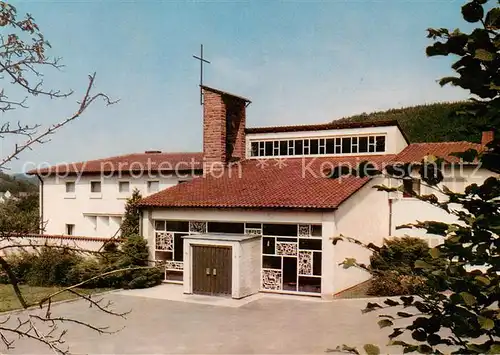 AK / Ansichtskarte Hauenstein__Pfalz Karmelitinnen Kloster St Josef Eingang zur Kirche 