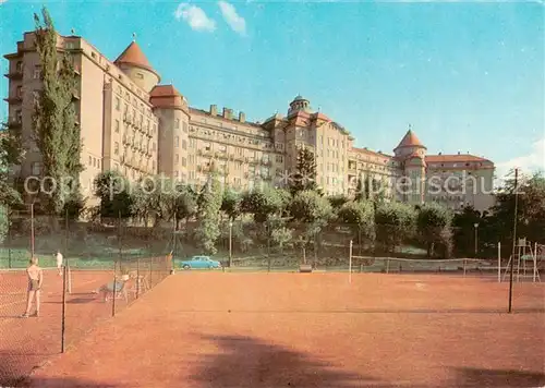 AK / Ansichtskarte Karlovy_Vary_Karlsbad Sanatorium Imperial Tennisplatz 