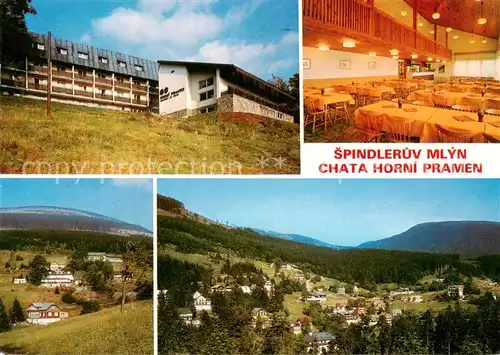 AK / Ansichtskarte Spindleruv_Mlyn_Spindelmuehle_Riesengebirge_CZ Chata Horni Pramen Panorama 
