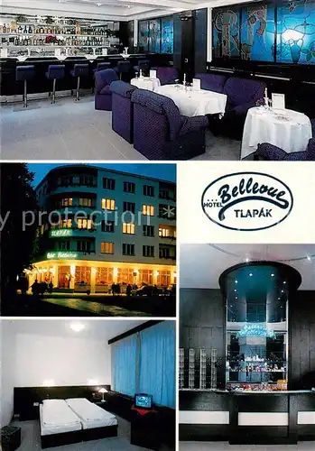 AK / Ansichtskarte Praha_Prahy_Prague Hotel Bellevue Tlapak Gastraeume Bar Praha_Prahy_Prague